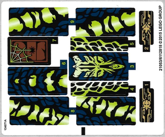 Sticker Sheet for Set 70736 - (21053/6112818)