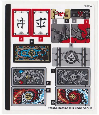 Sticker Sheet for Set 70627 - North American Version - (28992/6170755)