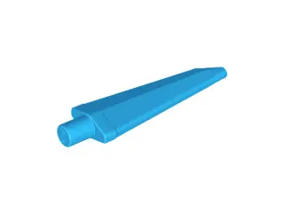 Dark Azure Minifigure, Weapon Sword, Spike Flexible 3.5L with Bar End