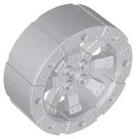 Light Bluish Gray Wheel Wagon Viking with 12 Holes (55mm D.)