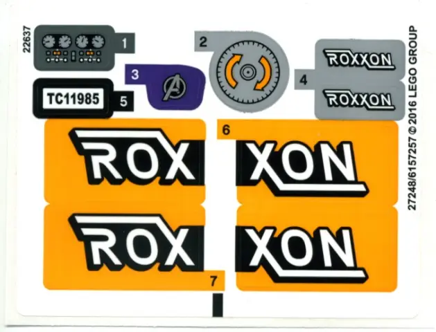 Sticker Sheet for Set 76067 - International Version - (27248/6157257)