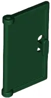 Green Door 1 x 2 x 3 with Vertical Handle, Mold for Tabless Frames