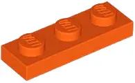 Orange Plate 1 x 3