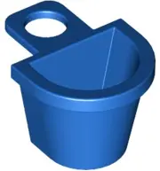 Blue Minifigure Container D-Basket