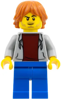 - Male, Light Bluish Gray Hoodie, Blue Legs, Dark Orange Hair