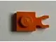 Orange Plate, Modified 1 x 1 with U Clip Thin (Vertical Grip)