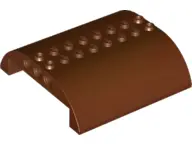 Reddish Brown Slope, Curved 8 x 8 x 2 Double