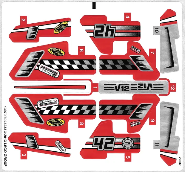 Sticker Sheet for Set 42011 - (13079/6023233)