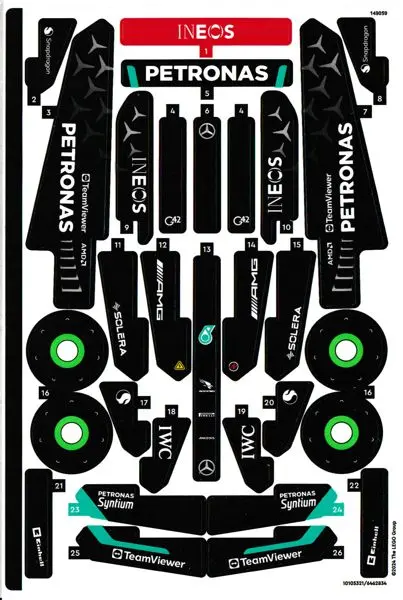 Sticker Sheet for Set 42165 - (10105321/6462834)