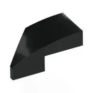 RIGHT PLATE 1X2, W/ BOW, 45 DEG. CUT