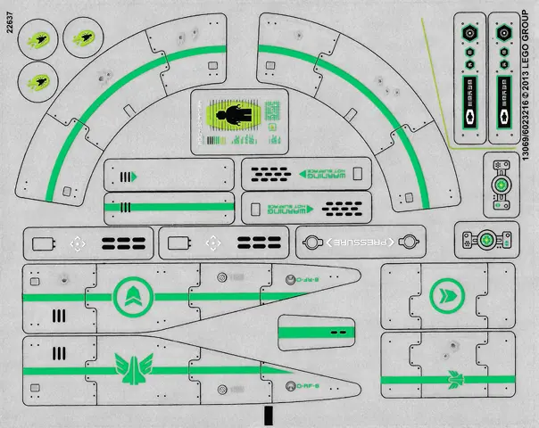 Sticker Sheet for Set 70704 - (13069/6023216)