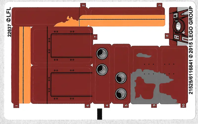 Sticker Sheet for Set 75099 - International Version - (21525/6116841)