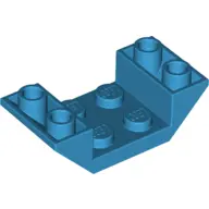 Dark Azure Slope, Inverted 45 4 x 2 Double with 2 x 2 Cutout