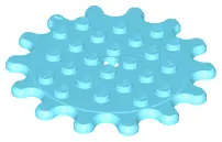 Medium Azure Plate, Round 6 x 6 Gear 14 Tooth
