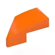 RIGHT PLATE 1X2, W/ BOW, 45 DEG. CUT