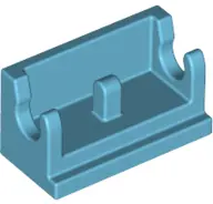 Medium Azure Hinge Brick 1 x 2 Base