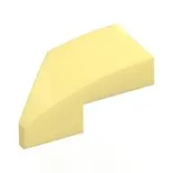 RIGHT PLATE 1X2, W/ BOW, 45 DEG. CUT