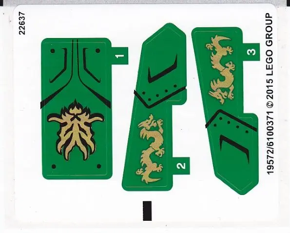 Sticker Sheet for Set 70755 - International Version - (19572/6100371)