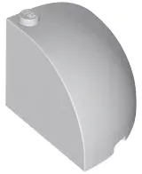 Light Bluish Gray Brick, Round Corner 4 x 4 x 2 2/3 Dome Top