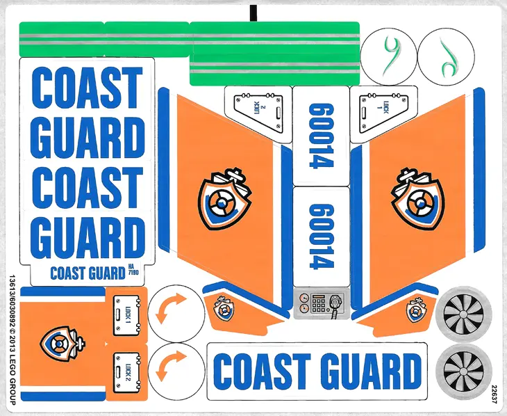 Sticker Sheet for Set 60014 - (13613/6030892)
