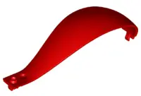 Red Panel 4 x 4 x 11 Curved Tapered with Clip at Each End