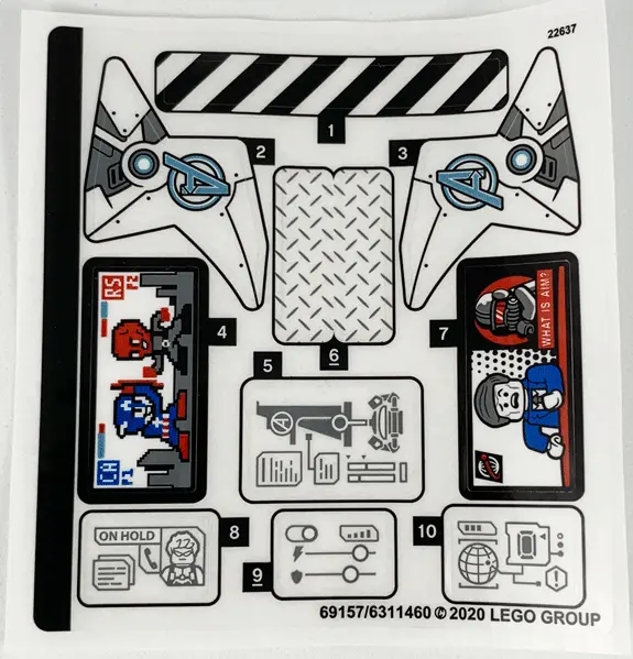 Sticker Sheet for Set 76166 - (69157/6311460)