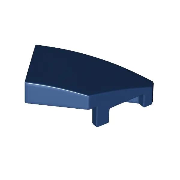 RIGHT PLATE 1X2, W/ BOW, 45 DEG. CUT