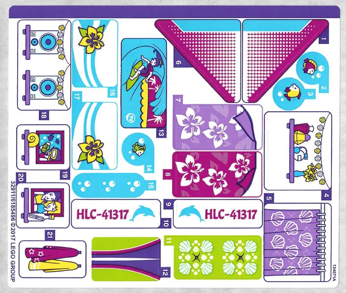 Sticker Sheet for Set 41317 - (32911/6185496)
