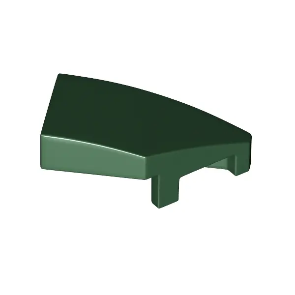 RIGHT PLATE 1X2, W/ BOW, 45 DEG. CUT