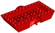 Red Vehicle, Base 6 x 12 x 2 Trailer with Mudguards and 4 x 10 Recessed Center
