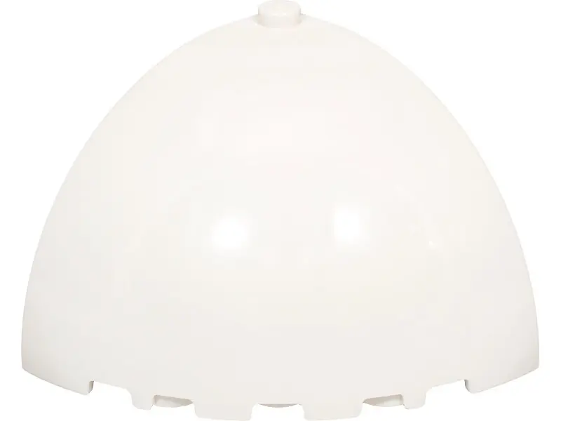 White Brick, Round Corner 5 x 5 x 3 1/3 Dome Top