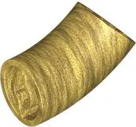 Gold Brick, Round 2 x 2 D. 45 degrees Elbow (27.7mm Standing Height)