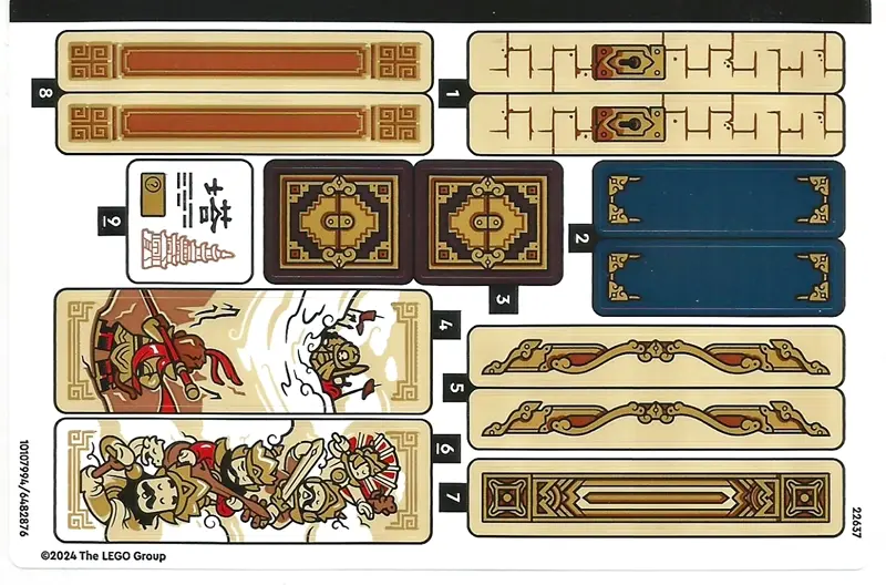 Sticker Sheet for Set 80058, Sheet 1 - (10107994/6482876)