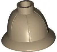 Dark Tan Minifigure, Headgear Pith Helmet