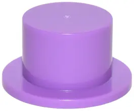 Medium Lavender Minifigure, Headgear Hat, Top Hat