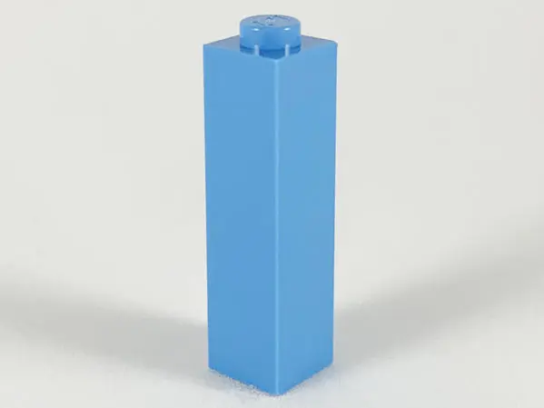 Medium Blue Brick 1 x 1 x 3