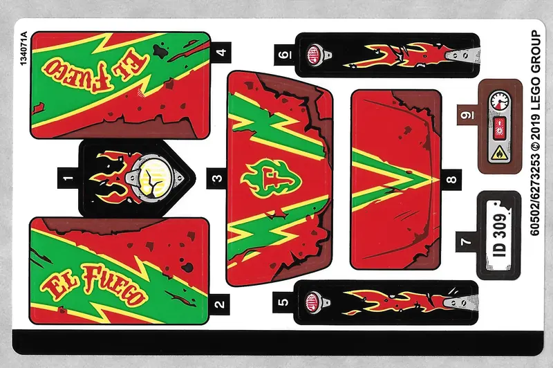 Sticker Sheet for Set 70421 - (60502/6273253)
