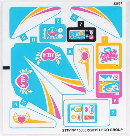 Sticker Sheet for Set 41100 - (21351/6115886)
