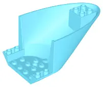Medium Azure Aircraft Fuselage Aft Section Curved Bottom 6 x 10