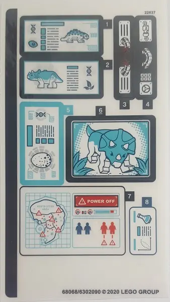 Sticker Sheet for Set 75939 - (68068/6302090)
