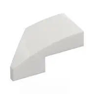 RIGHT PLATE 1X2, W/ BOW, 45 DEG. CUT