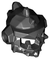 Black Minifigure, Headgear Helmet Spiked with Side Holes