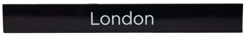 Black Tile 1 x 8 with 'London' Pattern