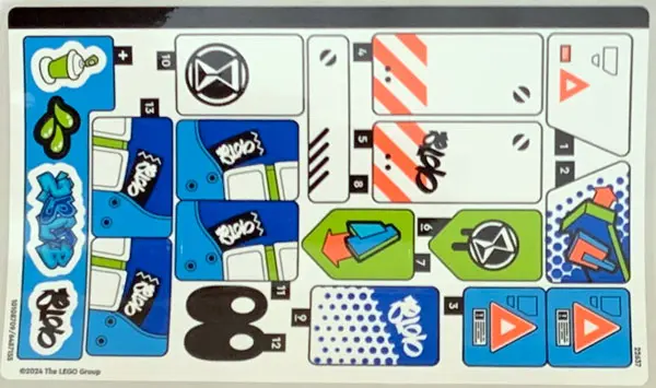 Sticker Sheet for Set 71485 - (10108709/6487155)