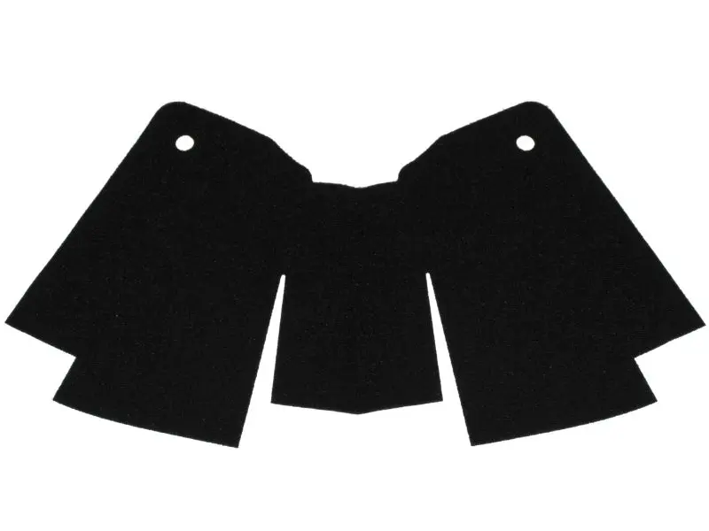Black Cloth Cape with 2 Holes and 2 Slits, Stepped, Large Buildable Figures