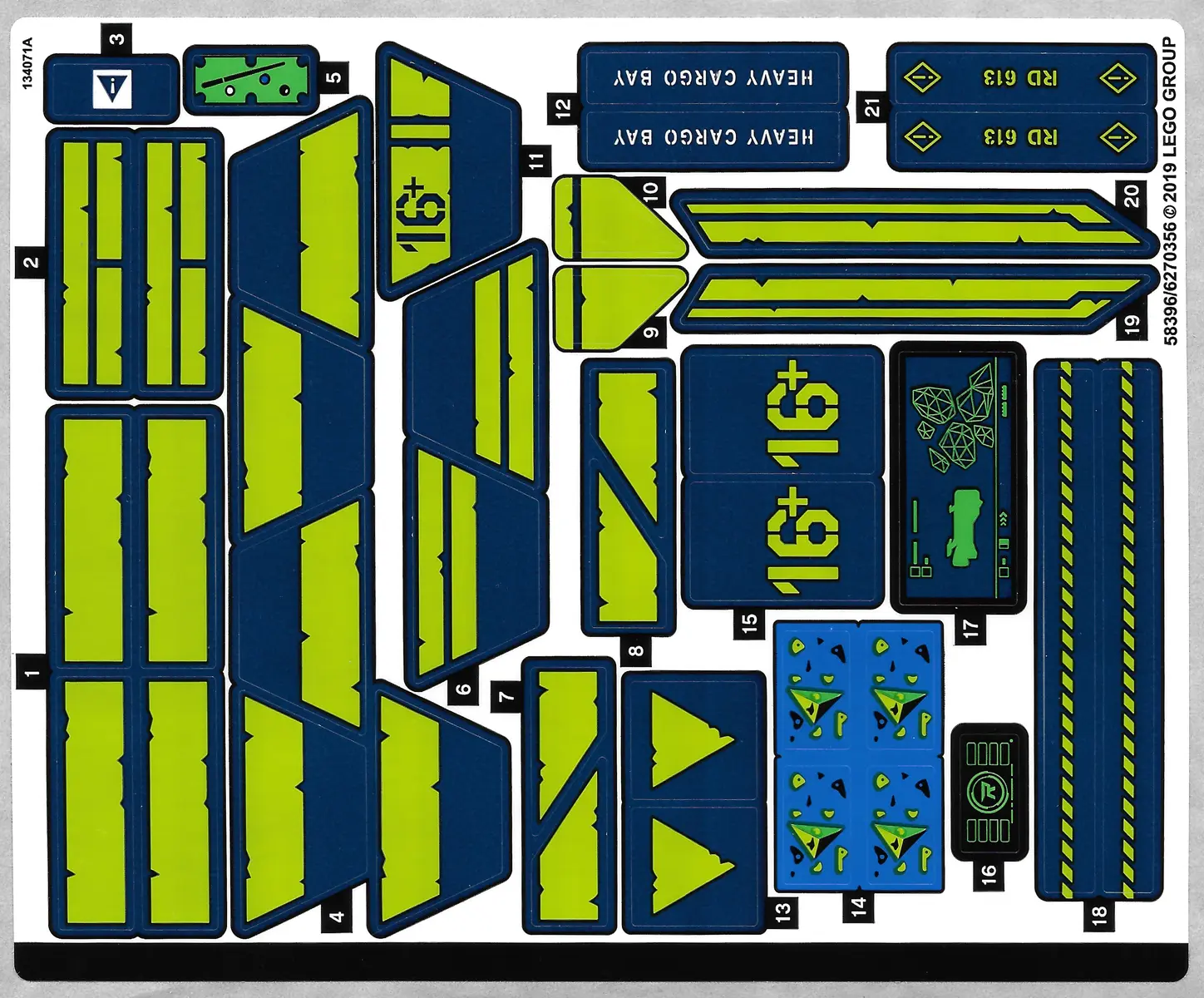 Sticker Sheet for Set 70839 - (58396/6270356)
