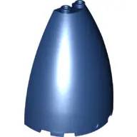 Dark Blue Cone Half 6 x 3 x 6 (Elliptic Paraboloid) with 2 x 1 Top