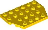 Yellow Wedge, Plate 4 x 6 Cut Corners