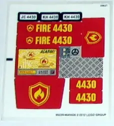 Sticker Sheet for Set 4430 - (99229/4649806)