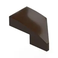 LEFT PLATE 1X2, W/ BOW, 45 DEG. CUT